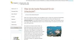 Desktop Screenshot of optimale-reisezeit.de
